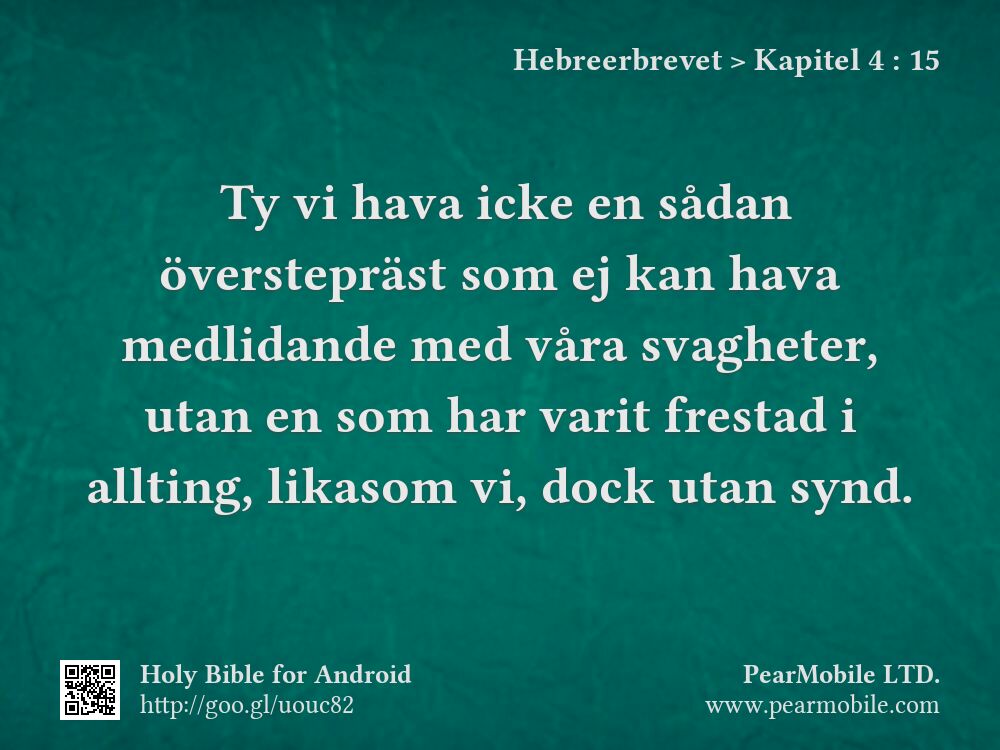 Hebreerbrevet, Kapitel 4:15